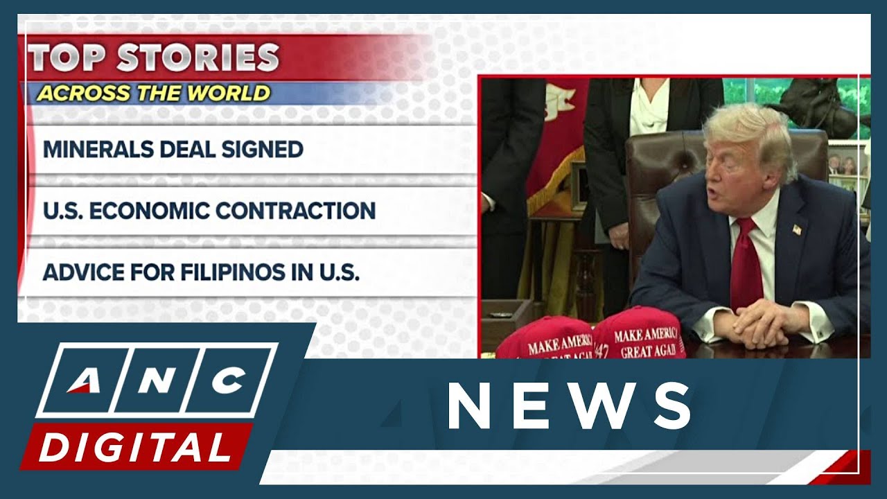 Top foreign stories (May 1): US-Ukraine minerals deal, US economic contraction, NZ winds | ANC
