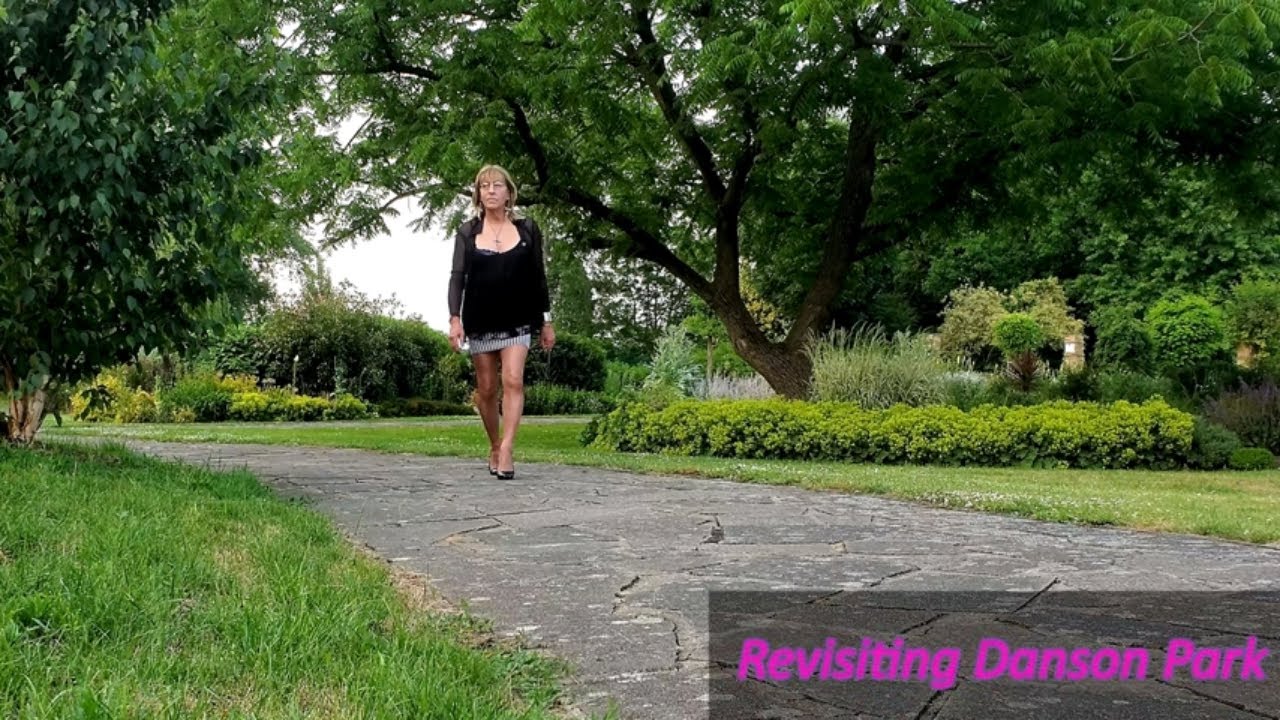 Danson Park in my mini skirt and heels