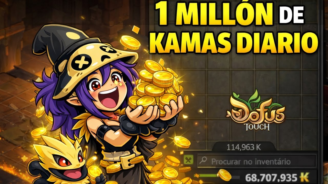 Cómo GANAR KAMAS RÁPIDO  🤑y SUBIR de NIVEL al  mismo tiempo 💰 [Dofus y Dofus Touch] 