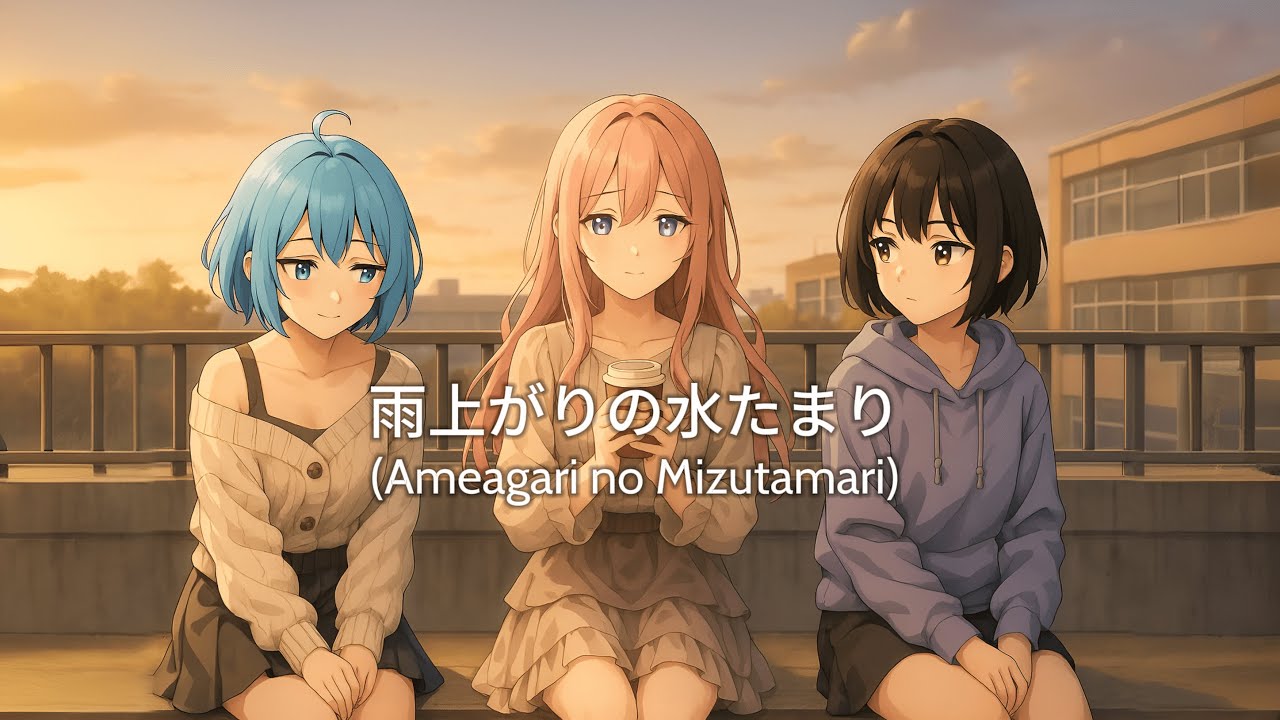 🎵 雨上がりの水たまり (Ameagari no Mizutamari)🌈 Japanese song | 🌸 Anime style | 🎸 Pop-Rock |🎙️ By Melura