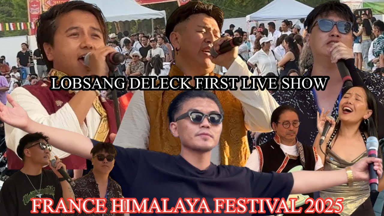 Lobsang Deleck 1st Time Live Show With Band || France Himalaya Festival || Tibetan || @lobsangdelek