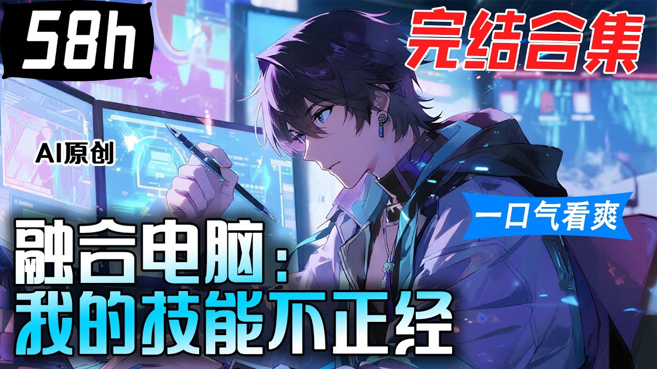 💥一口气看到爽《融合电脑：我的技能不正经》完结合集：宋溫暖雷雨天修改bug，結果被雷劈中穿越到全民覺醒异能的藍星。命格受損無法覺醒异能，結果卻發現自己融合了電腦。【AI原创】#漫画解说 #小新漫剪