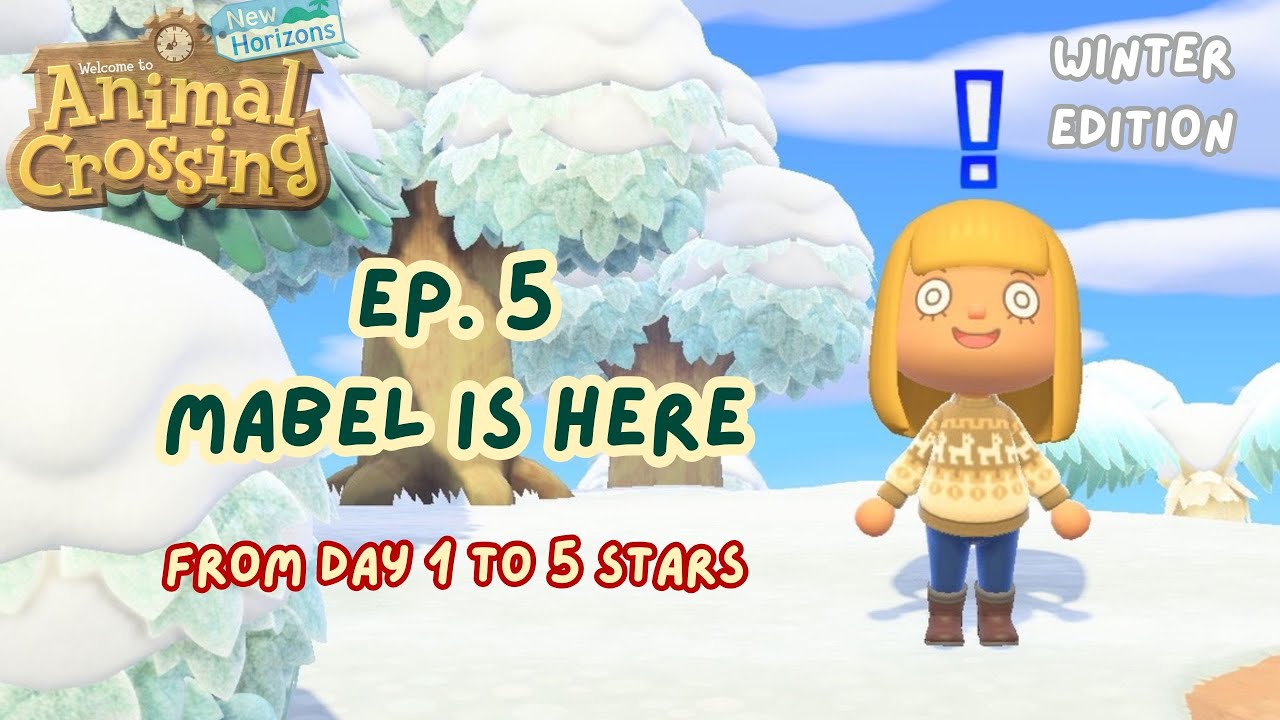 Day 1 to 5 Stars | Ep. 5: Daily Island Life & Mabel Visit | Animal Crossing Longplay