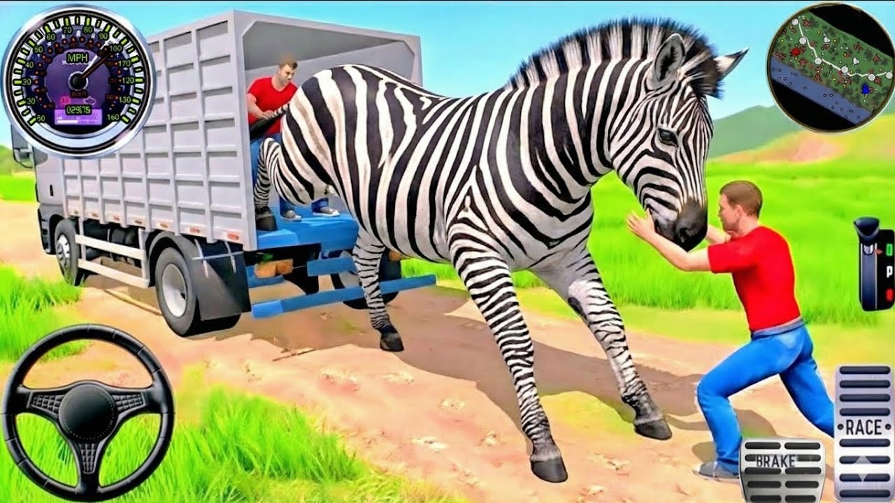 Animal Cargo Truck Driving Game 3D - Zebra Transport Cargo Truck - Android Gameplay #3
