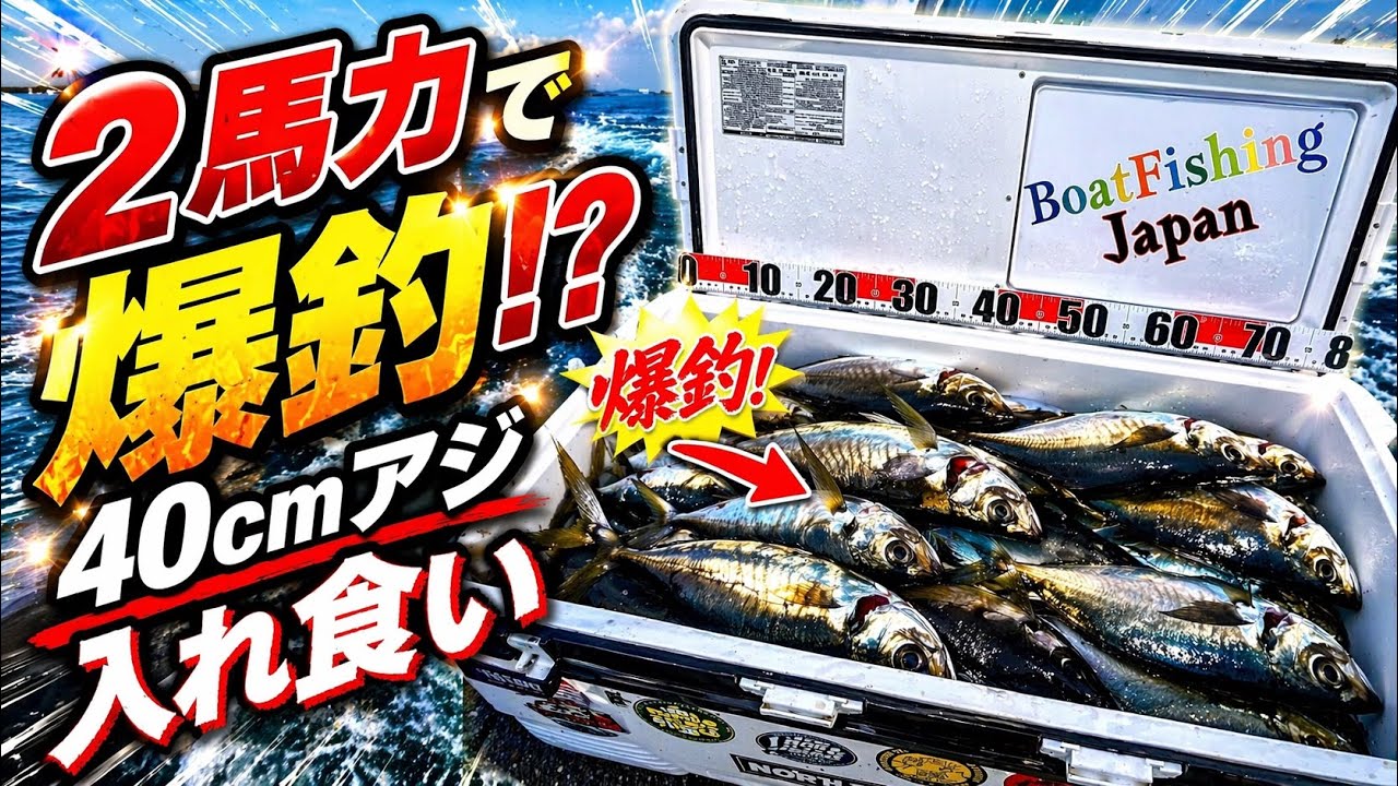 これなら誰でも40cmアジ釣れます！見て行くだけ！！