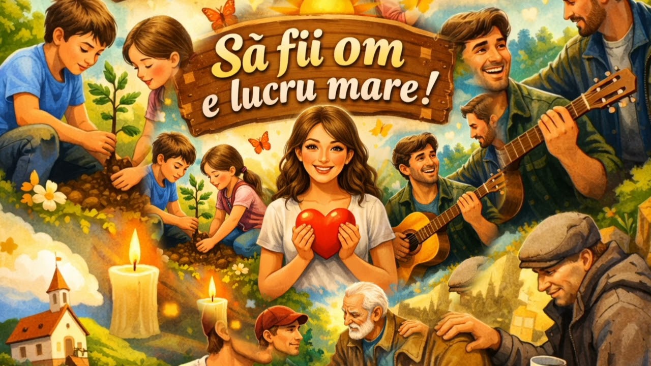 Să fii om e lucru mare..... Zice o vorbă din bătrânii....[[[Cântec de suflet.]]]❤️❤️❤️