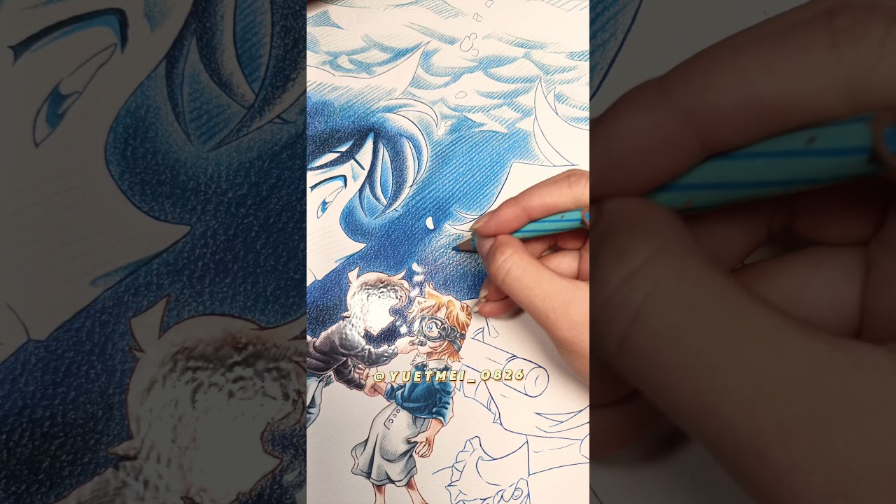 Drawing Detective Conan 🔍#detectiveconan #animeart #artistofyoutube #viral #foryou #fyp #asmr #anime
