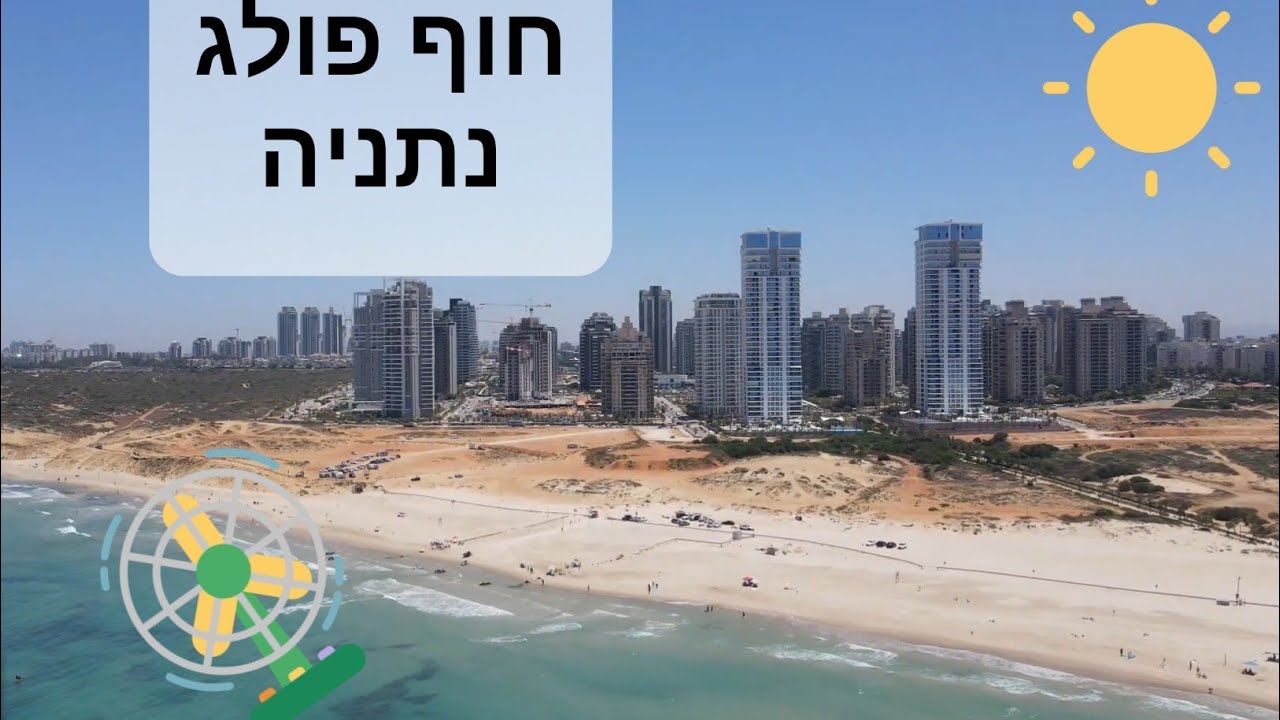 Drone Nature Poleg Beach Netanya City Israel