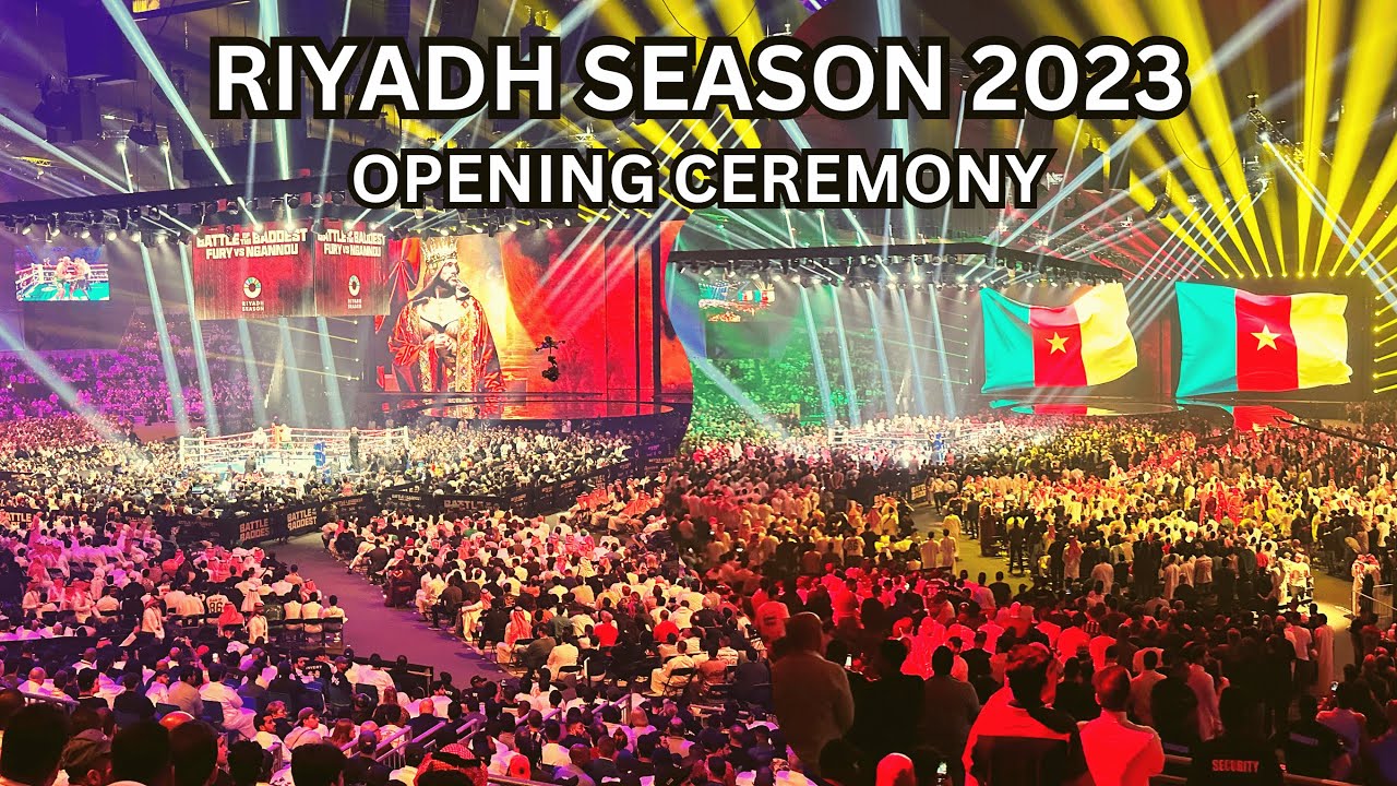 Riyadh Season 2023 Opening Ceremony in Kingdom Arena 🇸🇦 | Boxing With Tyson Fury vs Francis Ngannou