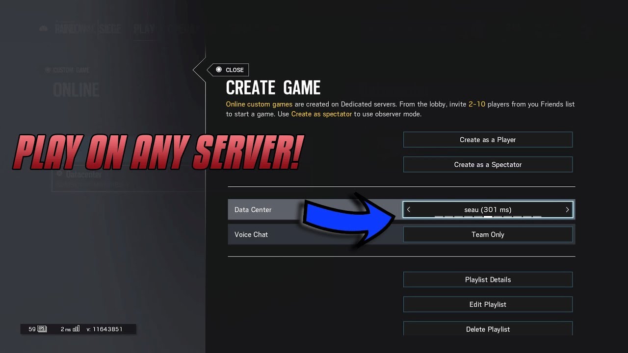 HOW TO CHANGE YOUR SERVER / DATA CENTRE ON RAINBOW SIX SIEGE FOR ALL PLATFORMS!