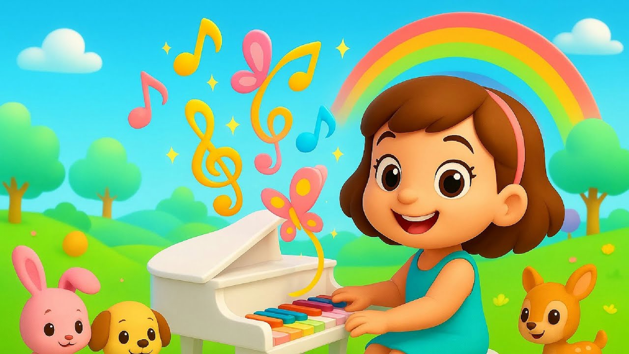 Sofis Magiske Piano-musikk 🎹✨ Fargerik Sangglede for Barn by BrightTales
