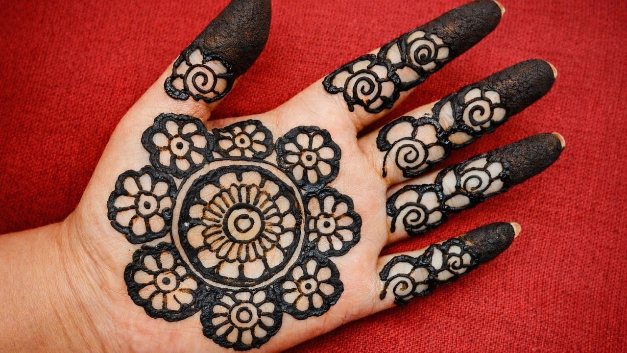 आसान तरीके से निकालो ट्रेंडिंग मेंहदी| trending mehndi| Easy mehndi| simple mehndi| stylish mehndi 💕
