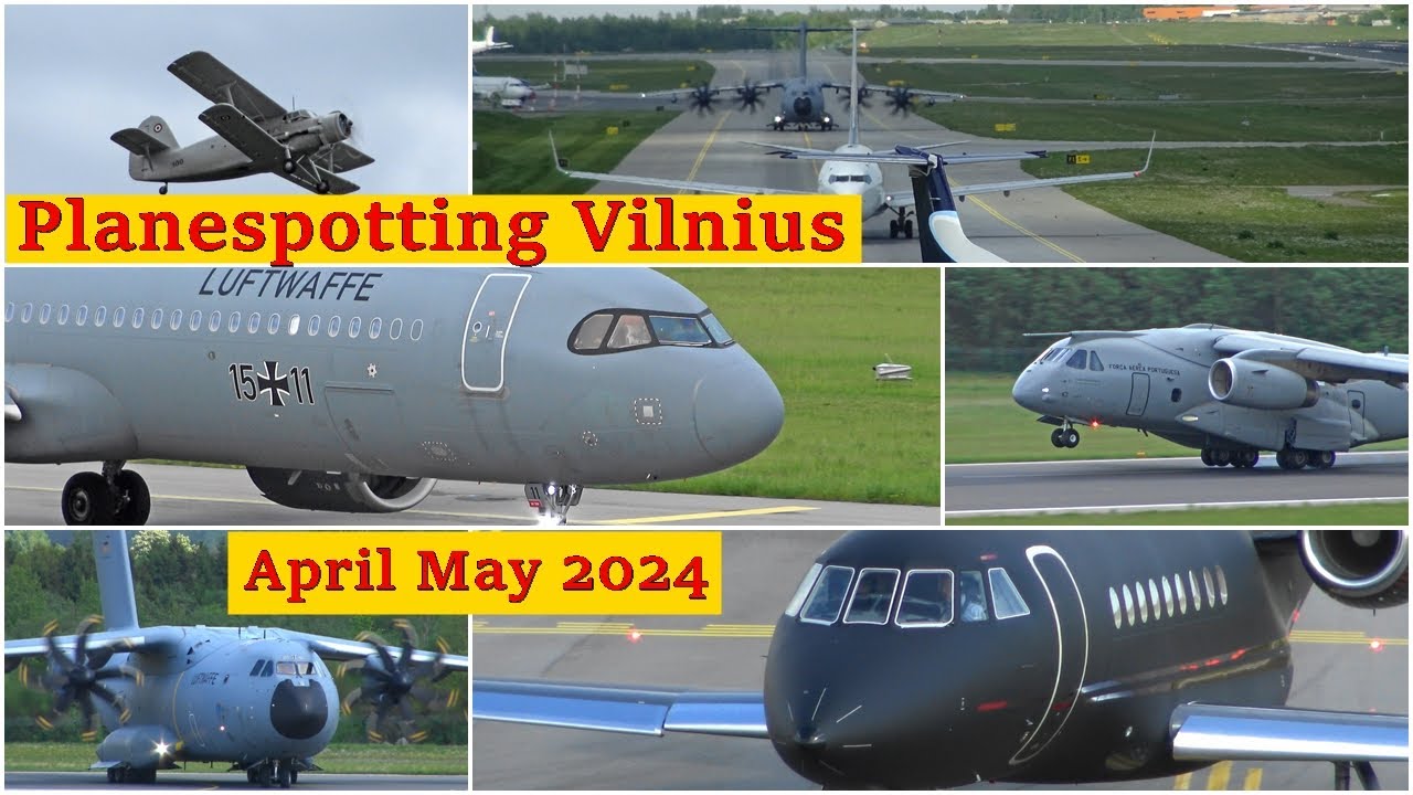 Planespotting in Vilnius April, May 2024. Government and Military aircrafts.