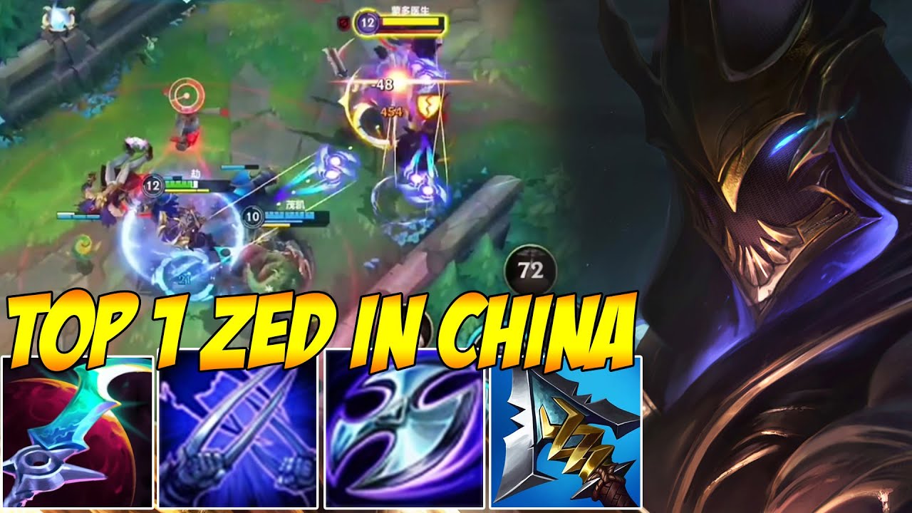 TOP 1 ZED IN CHINA WILD RIFT - THE BEST ZED PLAYER IN THE WORLD