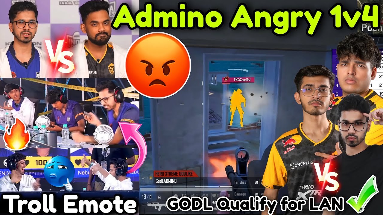 Admino Full Brutal Mode W/ Saumraj 🥶 GODLIKE #1 Domination🔥 Qualify for Final✅