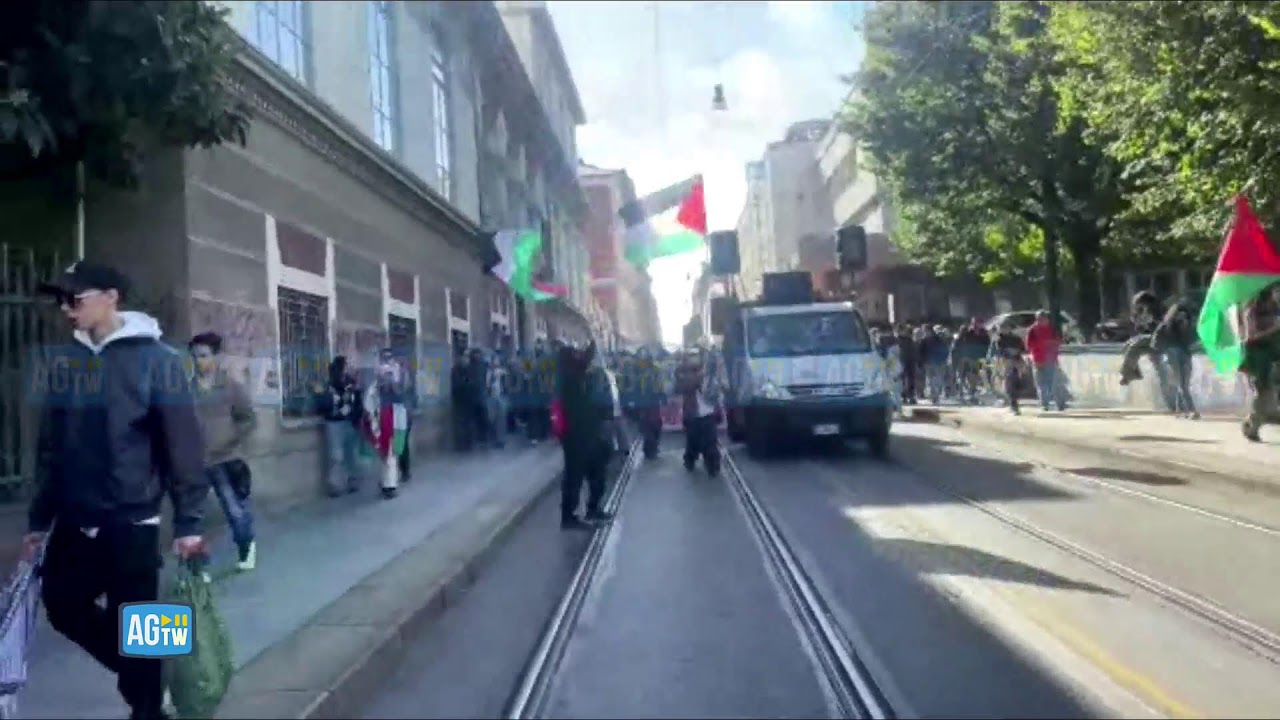 Manifetazione per la Palestina a Torino