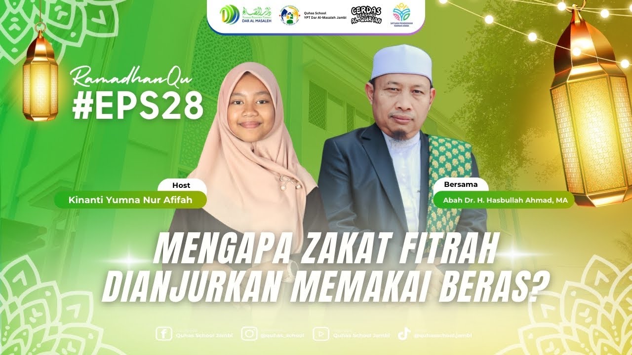Mengapa zakat fitrah dianjurkan memakai beras?#ramadhanqu #EPS28