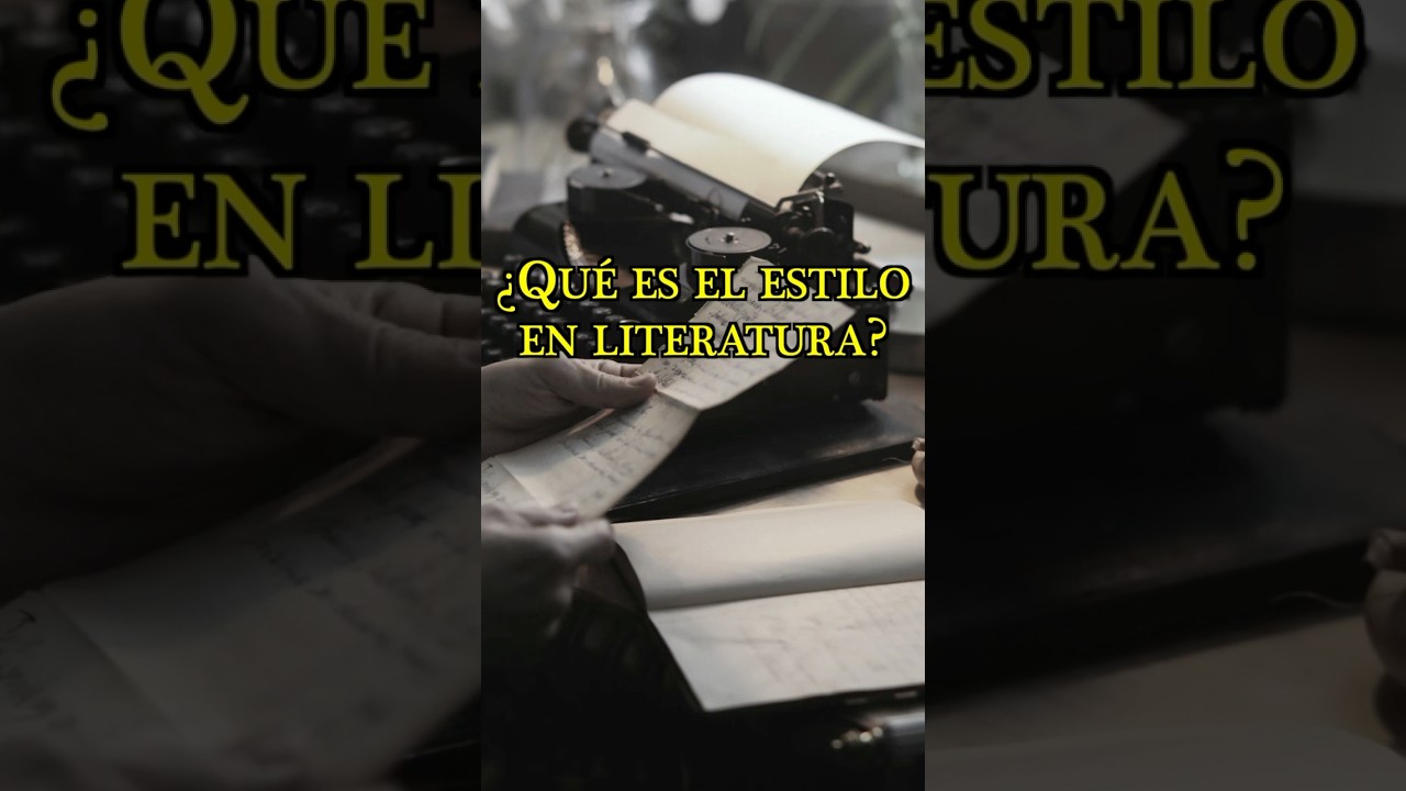 El estilo en literatura