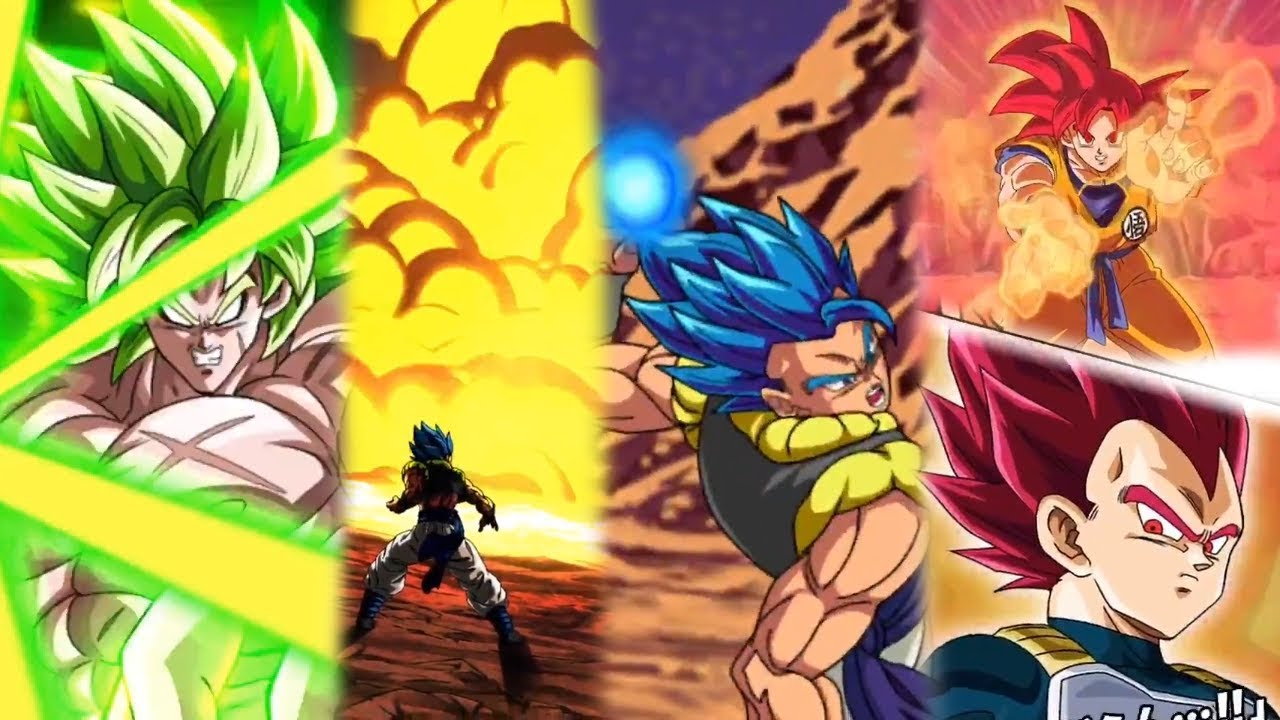 Dokkan Battle Gogeta Blue & Full Power Broly Super Attack Animations All New Dragon Ball Super Cards