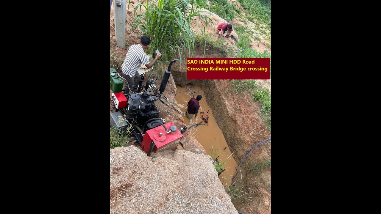 Mini Horizontal directional drilling HDD with back reamer to expand the drilling size Made in 🇮🇳 
