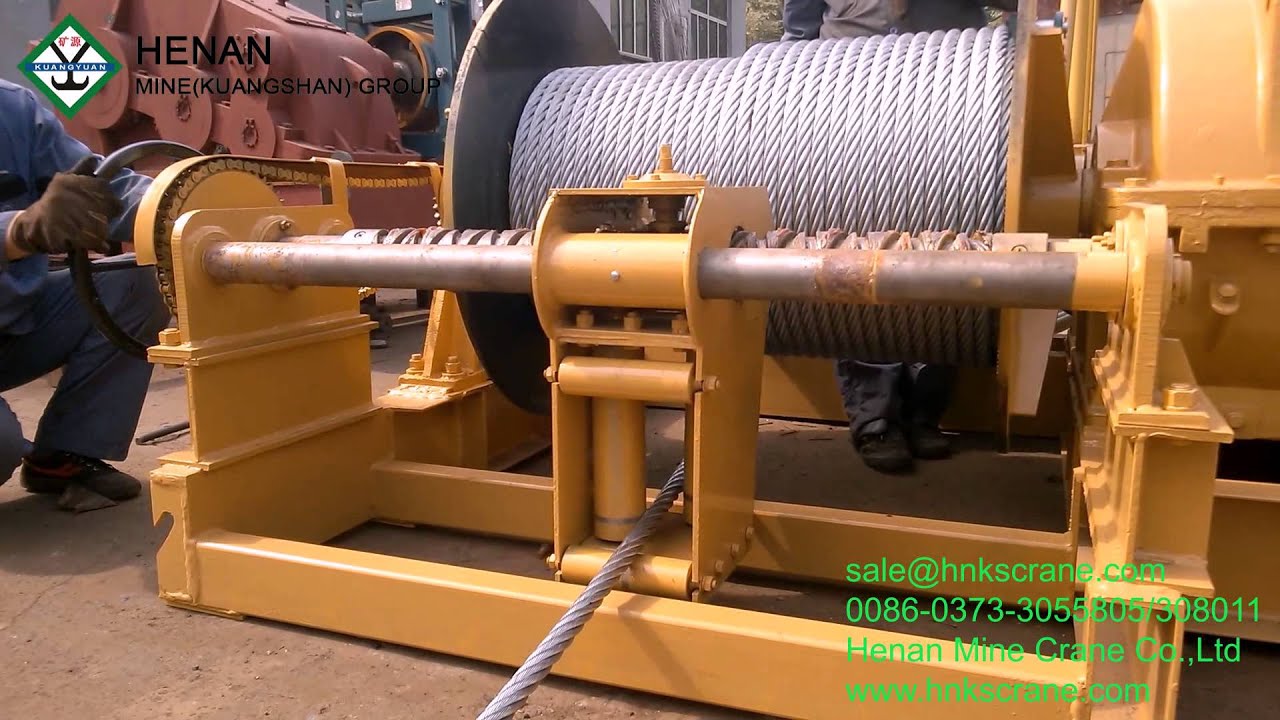 S33-Steel Wire Rope Is Equipped on The Electric Winch--HeNan MineKuangshan Crane