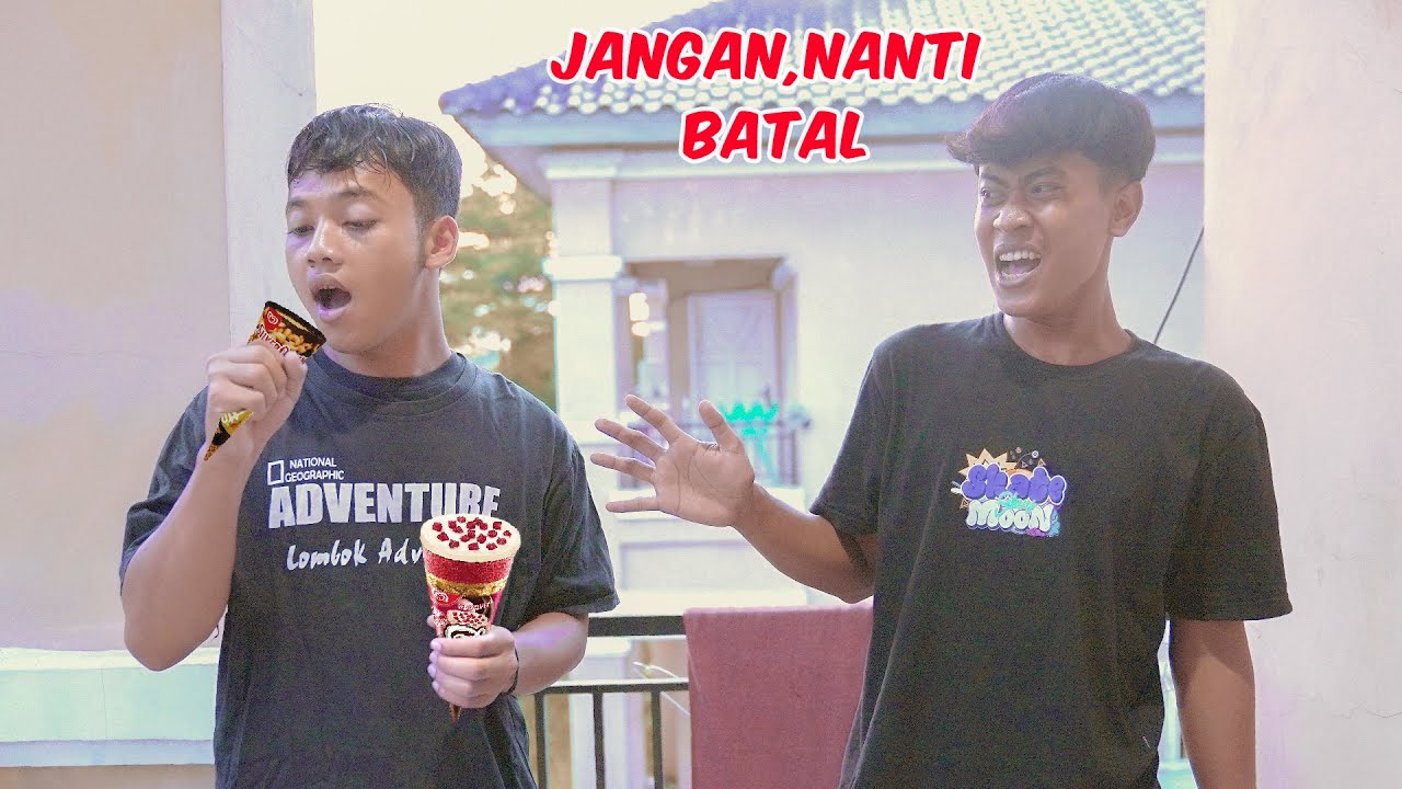 Perjuangan Menahan Godaan ES KRIM Saat Puasa