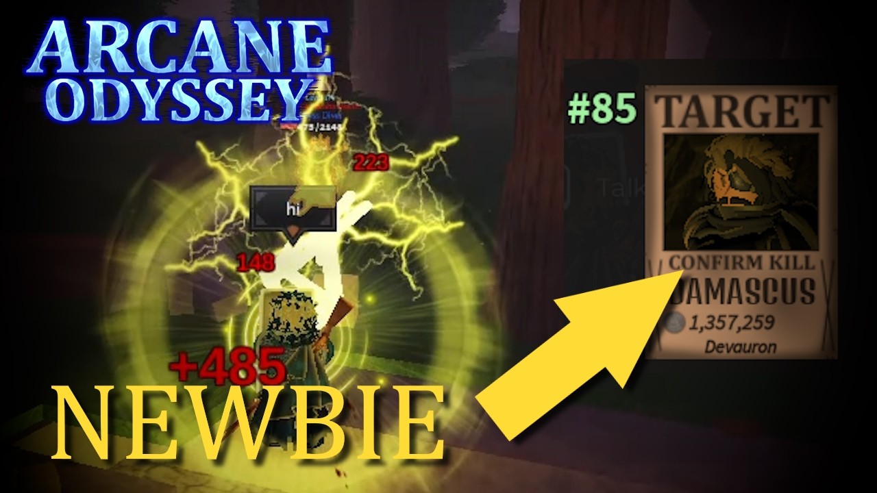 Arcane Odyssey Clips from a New Leaderboard player (i suck)