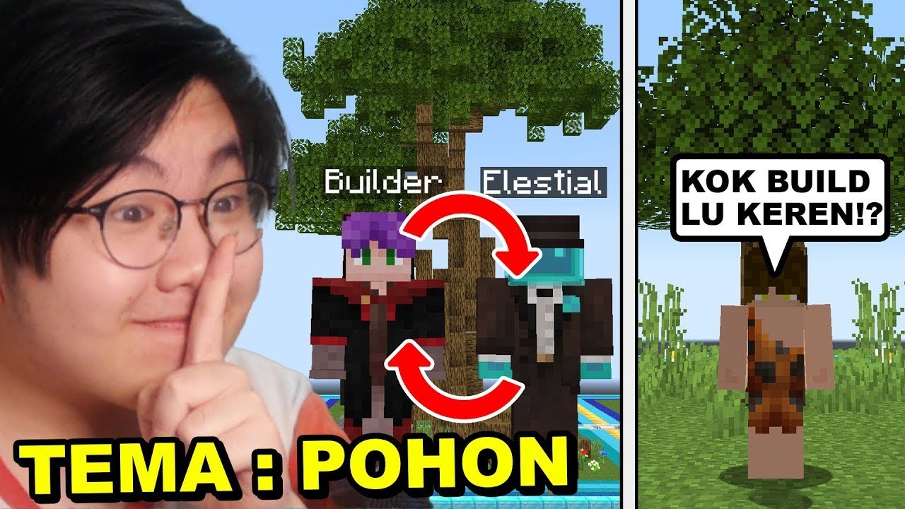 Gw Tukeran Akun Sama Builder Profesional Untuk Menang Lomba Build di Minecraft