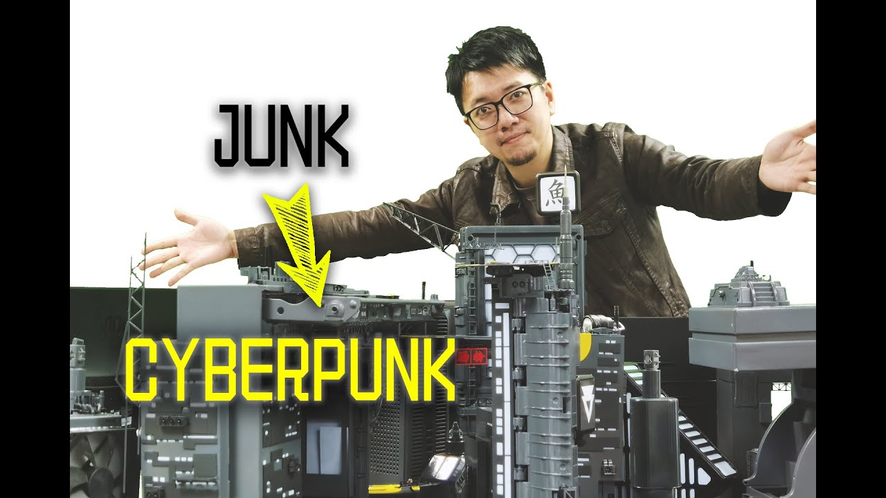 I TURN RECYCLING WASTE into a CYBERPUNK CITY
