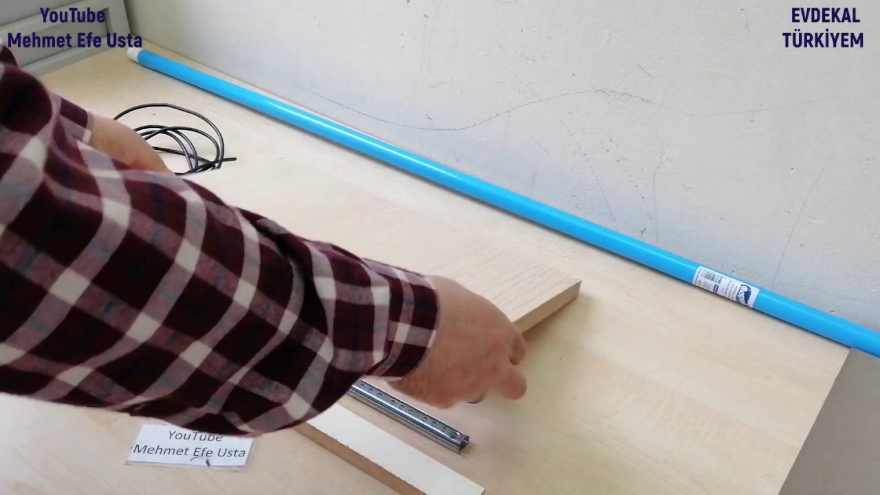 Ev Yapımı Kızaklı Tripod Yapımı (çekmece rayı ile orijinal telefon tutucu, Skid Tripod Making)