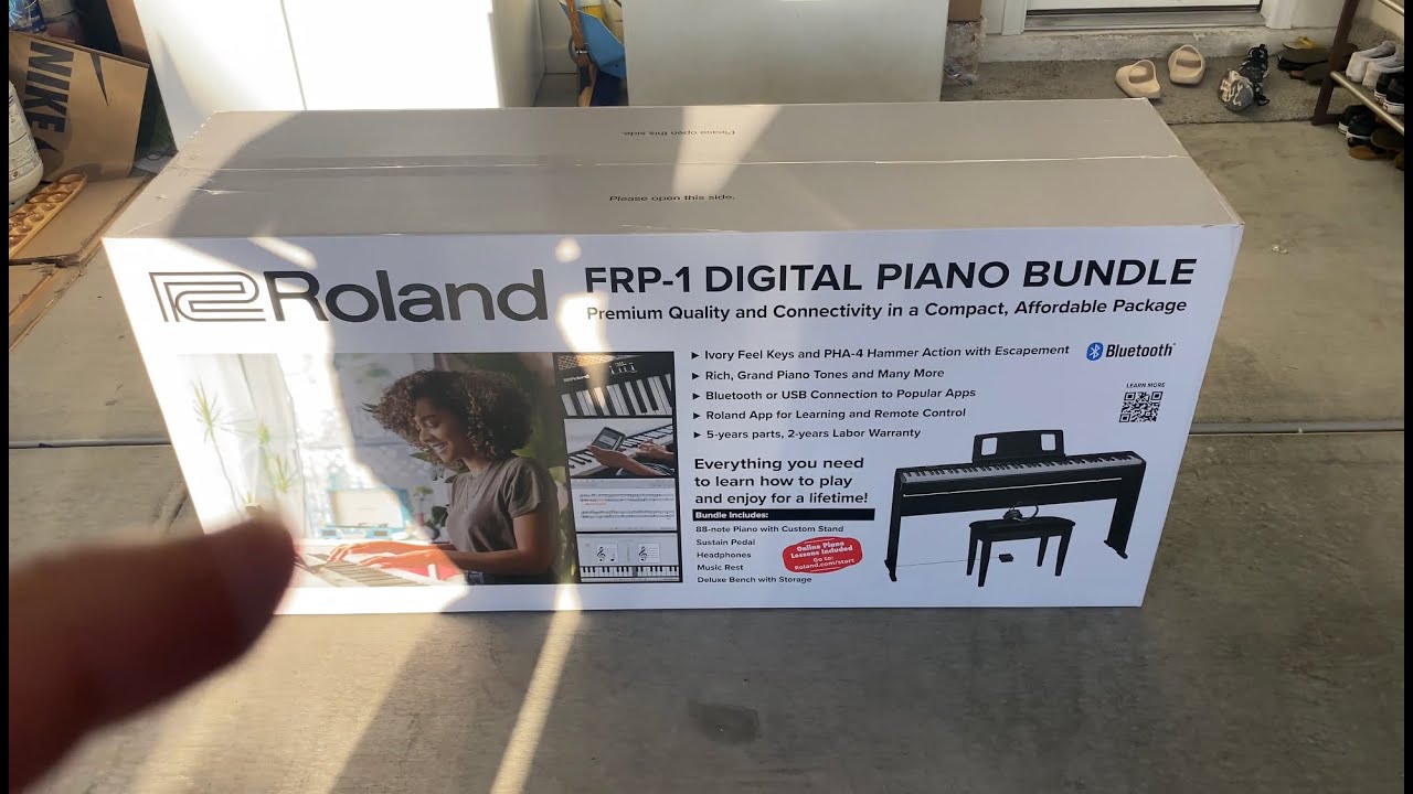 Unboxing Roland FRP-1 Digital Piano Bundle Plus Set Up Video