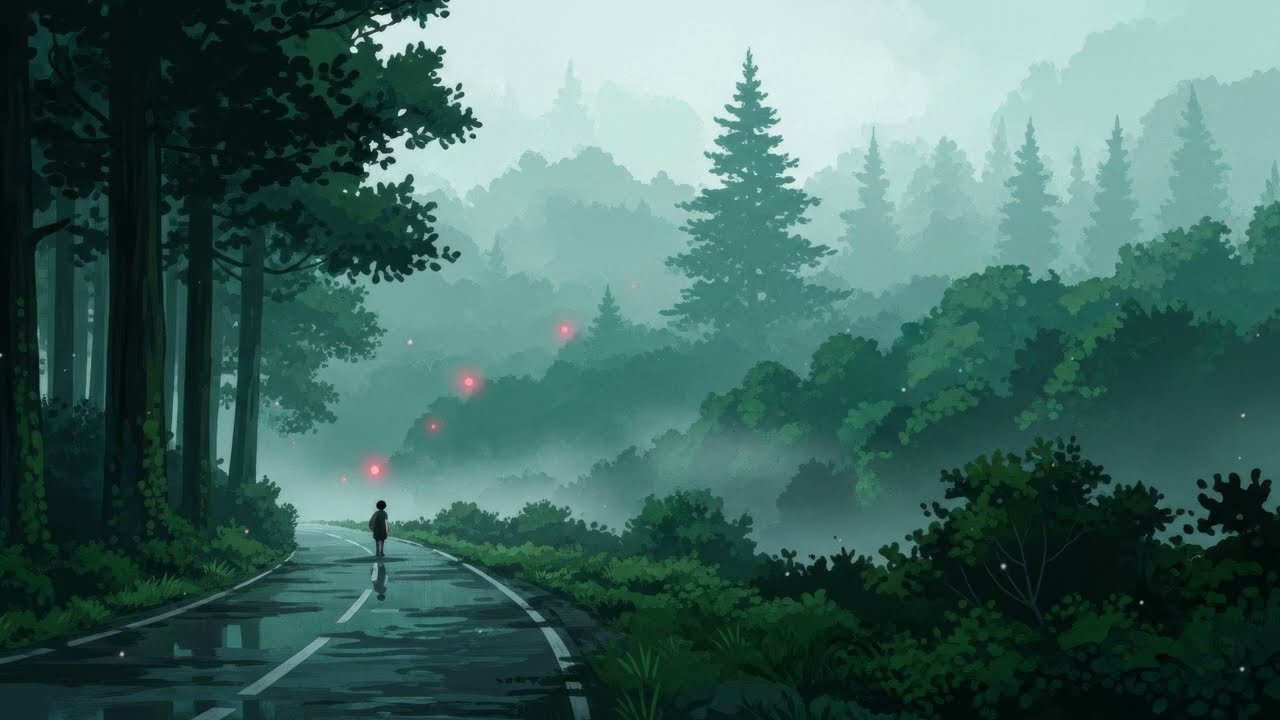Midnight Forest Lights • Mystical Piano Ambience
