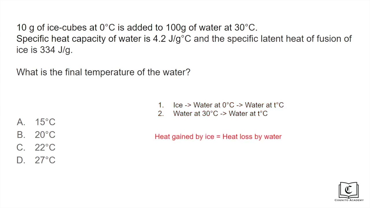 Specific Heat Capacity and Latent Heat Calculations