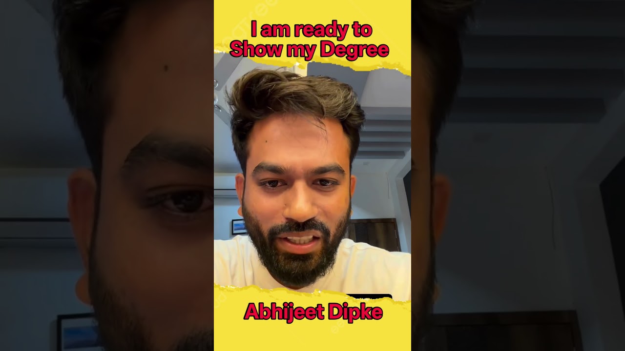 I am ready to Show my Degree abhijeet Dipke #cjp #shorts