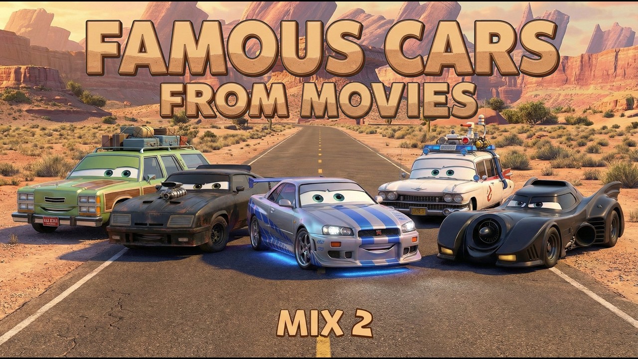Famous Cars from Movies Mix 2