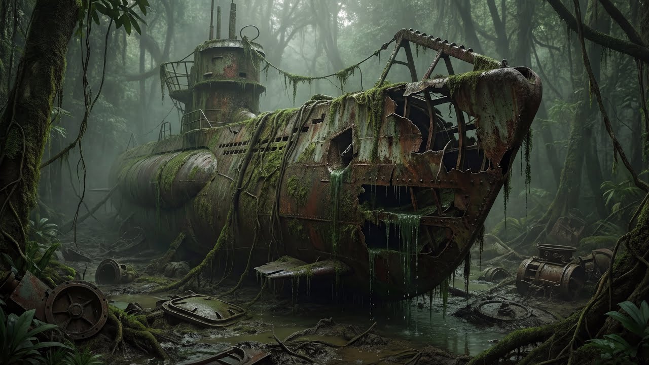 ASMR Submarine Restoration 😳 Found Buried in Forest – Full Cleaning & Repair