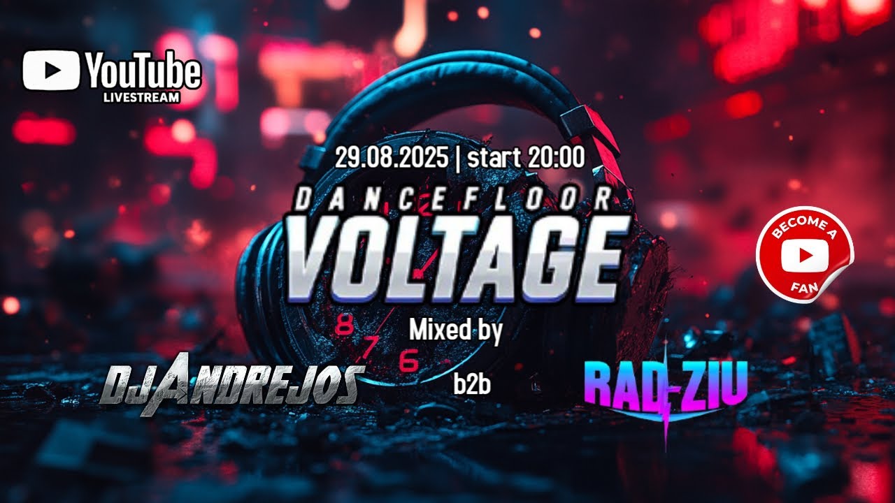 🎧 DANCEFLOOR VOLTAGE ⚡  | 🎧🚀 | DJ Andrejos & RAD-ZIU | 29.08.2025 | #liveset #clubmusic #edm #techno