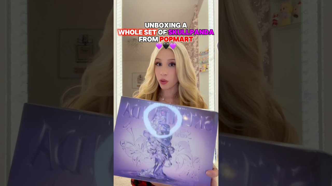 UNBOXING an ENTIRE SET of &ldquo;SKULLPANDA&rdquo; From @POPMARTOFFICIAL  🐼