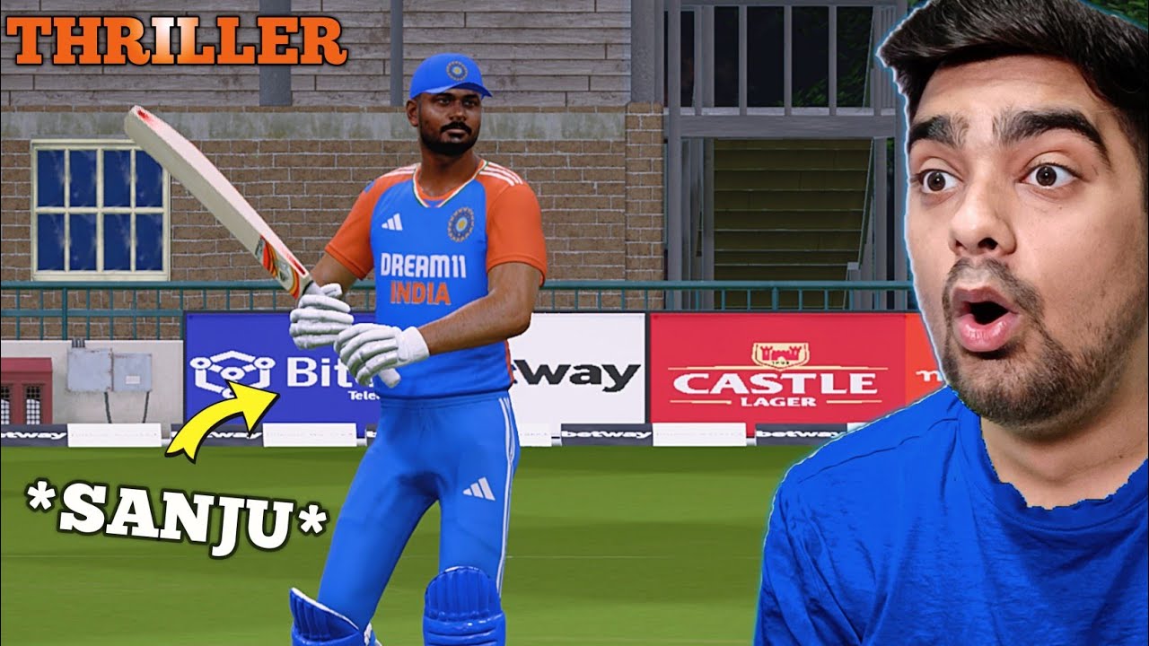 THRILLER CHASE! INDIA Vs SOUTH AFRICA T20 CRICKET 24 (HARD MODE)