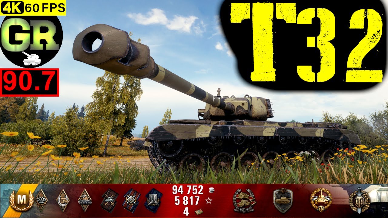 91_World of Tanks T32 WoT Replay - 6 Kills 6.4K DMG(Patch 1.5.0)
