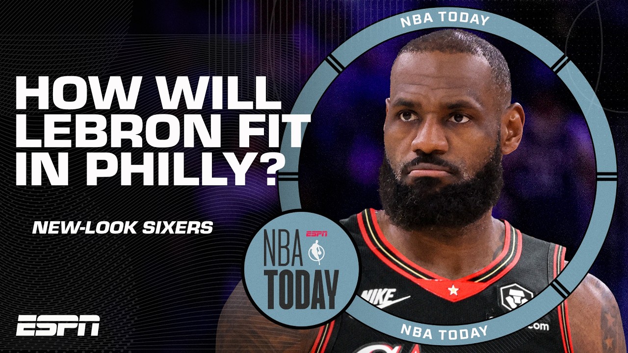 Shams Charania says the 76ers are expected to utilize LeBron James at point guard 👀 | NBA Today