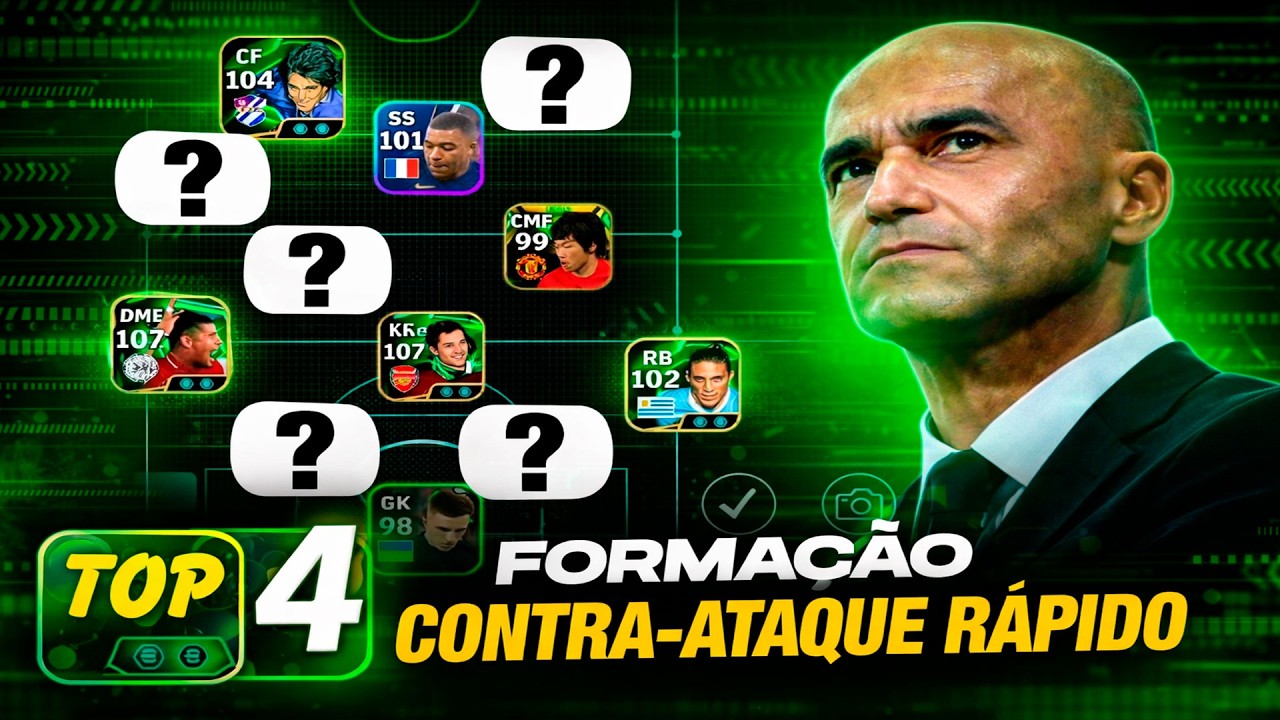 As 4 Melhores Formações Da Semana Estilo contra ataque Rapido🔥 | Formação eFootball 2026
