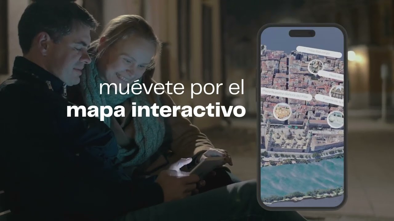 Mapa interactivo y audioguías en Festival Zaragoza Luce