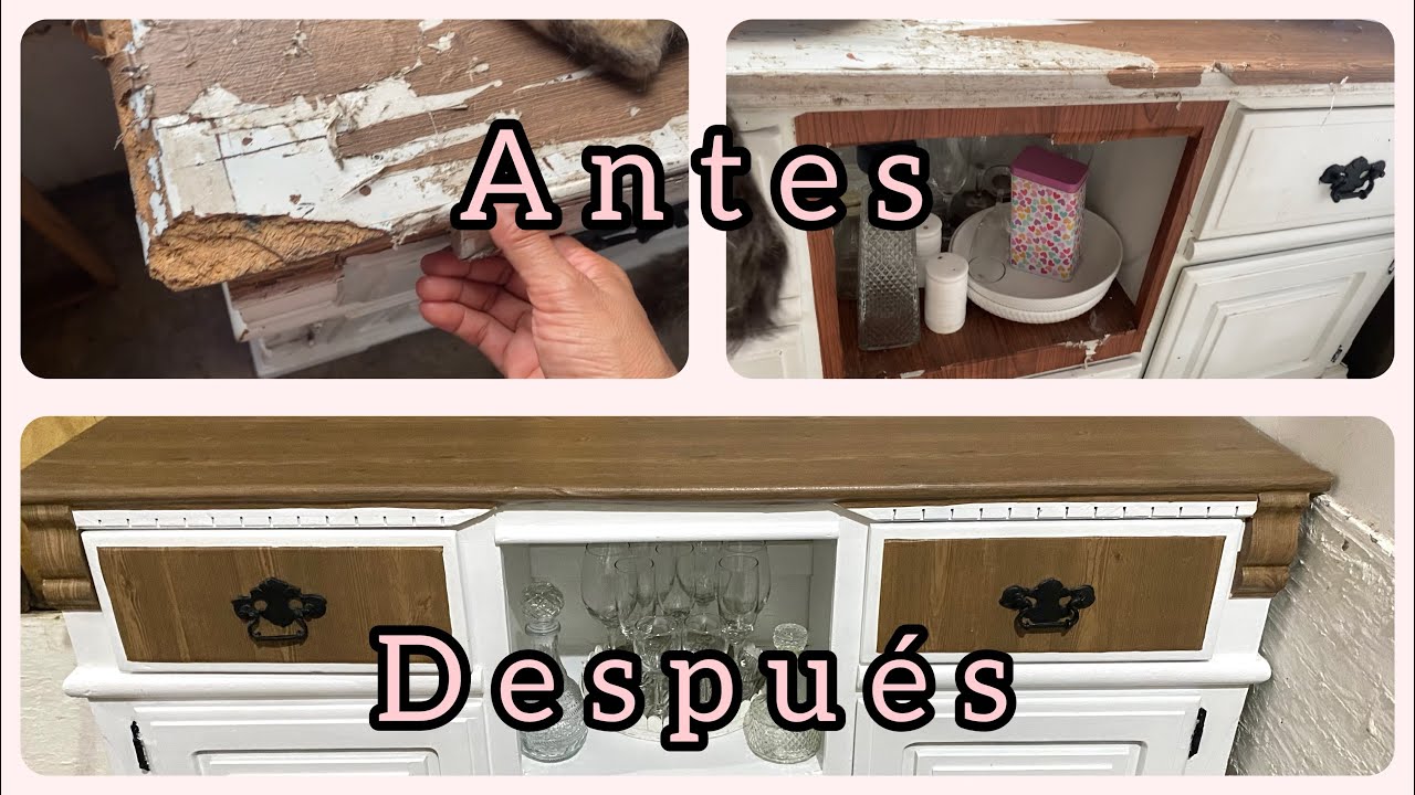 Restaurando un mueble maltratado  con muy poco $$$$