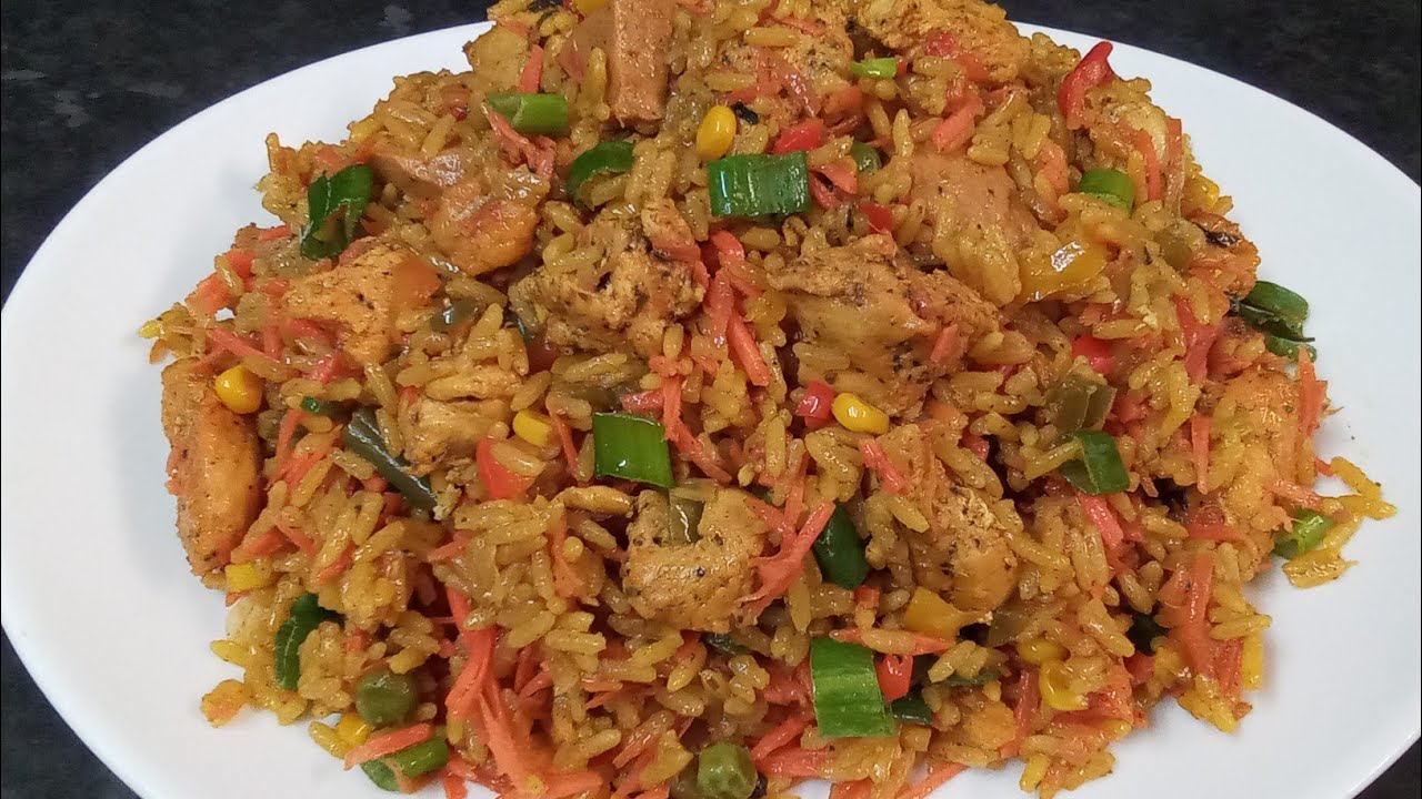 MIXED CHICKEN FRIED RICE RECIPE ❤️🙏🇬🇾🇬🇧