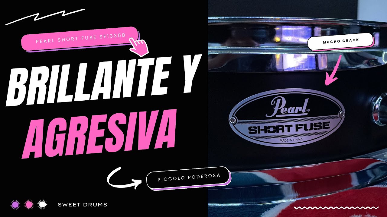 Esta tarola pequeña tiene un GRAN sonido | Pearl Short Fuse Piccolo SFS1335B | Review