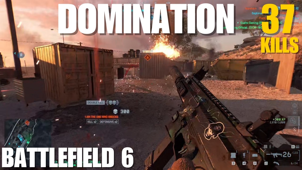 BATTLEFIELD 6 - DOMINATION 37KILLS! FULL Gameplay! Blackwell Fields (Misfire) Map