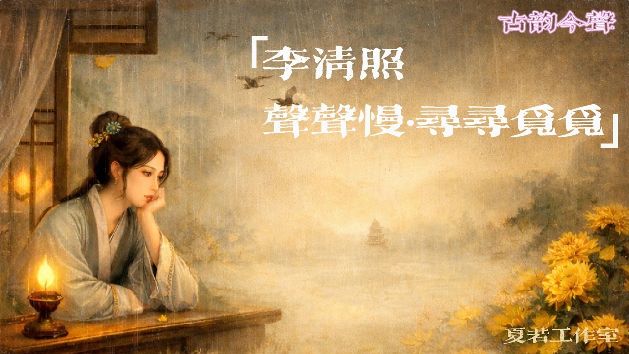 古韵今声 001: 李清照【声声慢·寻寻觅觅】|  Li Qingzhao - ShengShengMan |  Classical Chinese Poetry into Modern Music