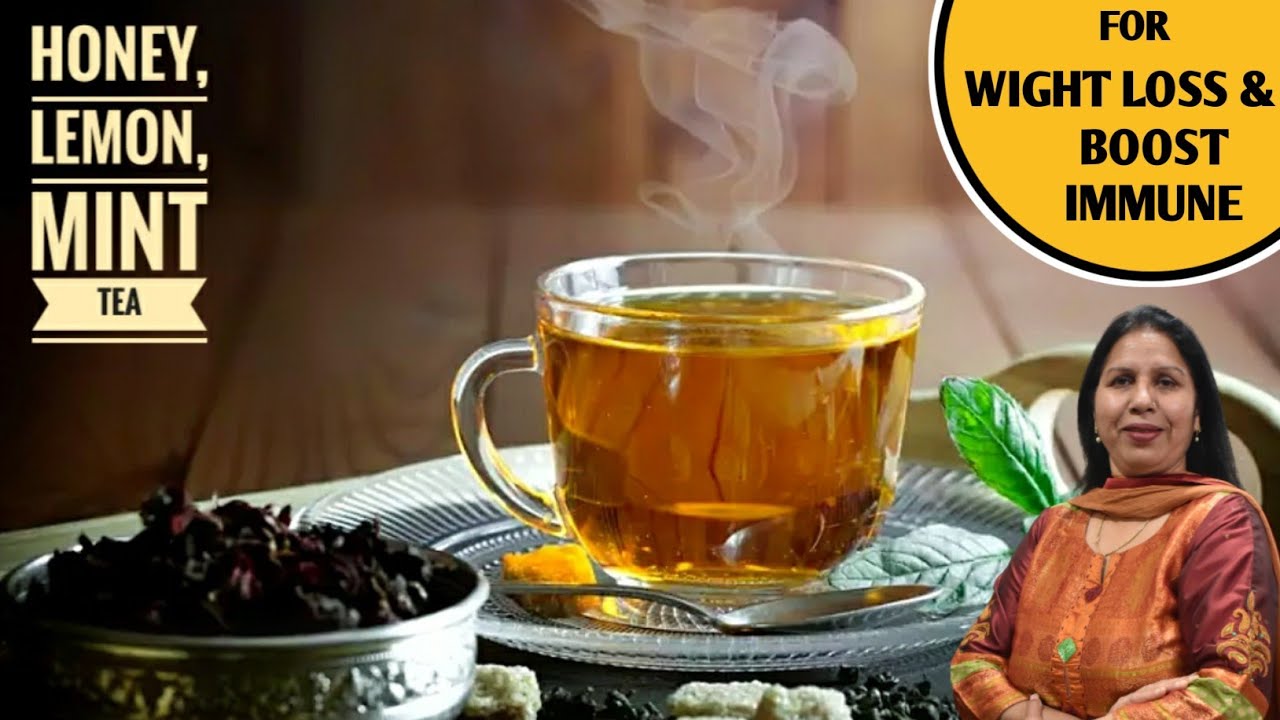 Honey Lemon Mint Tea | Herbal Tea | Biba Di Cooking