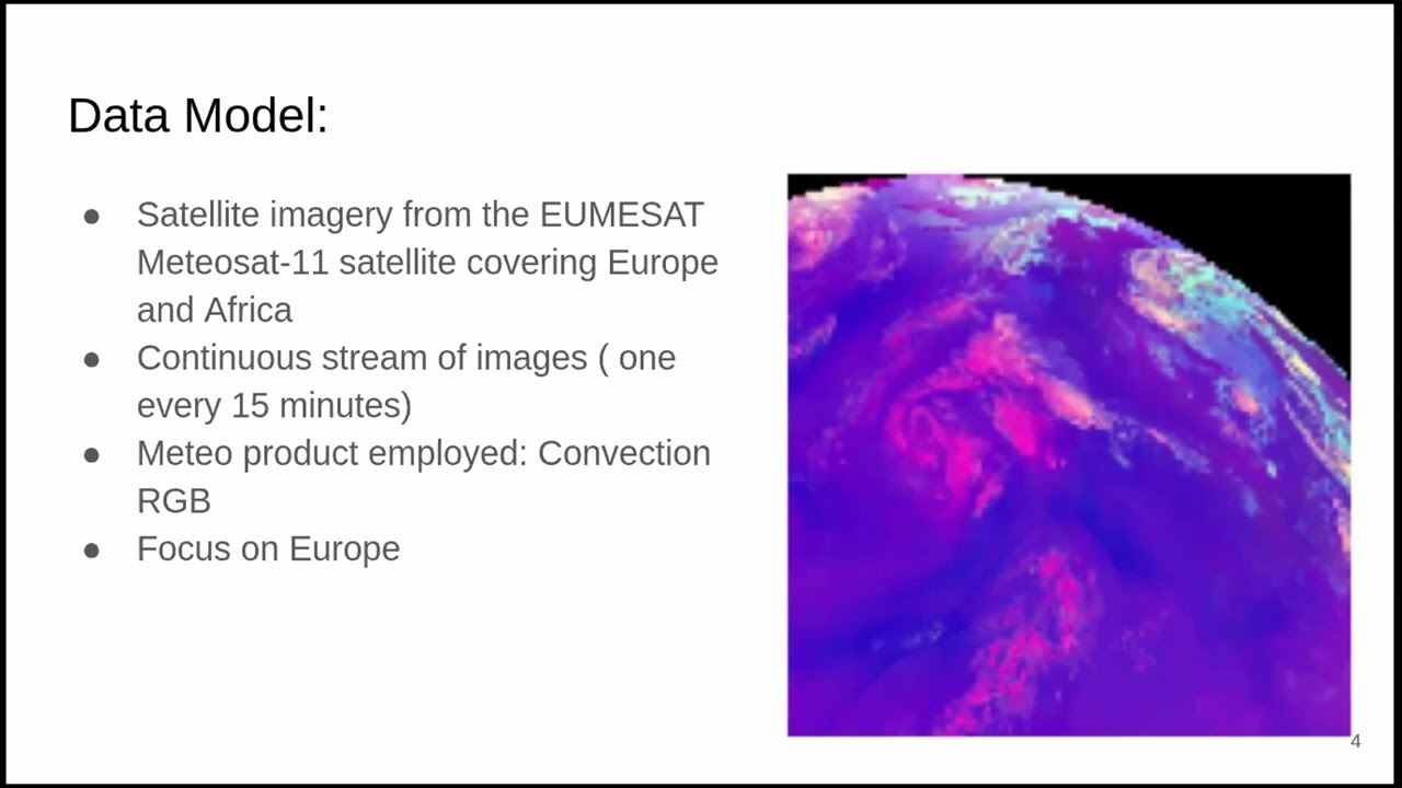 ConvLSTM architectures for meteorological nowcasting based on satellite imagery